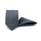 SOPHISTICATED SYMMETRY TIE AND POCKET SQUARE SET